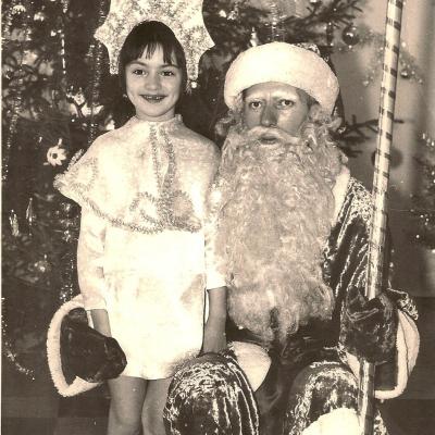 Materna Iofanciulla Di Neve Mio Padre Babbo Natale